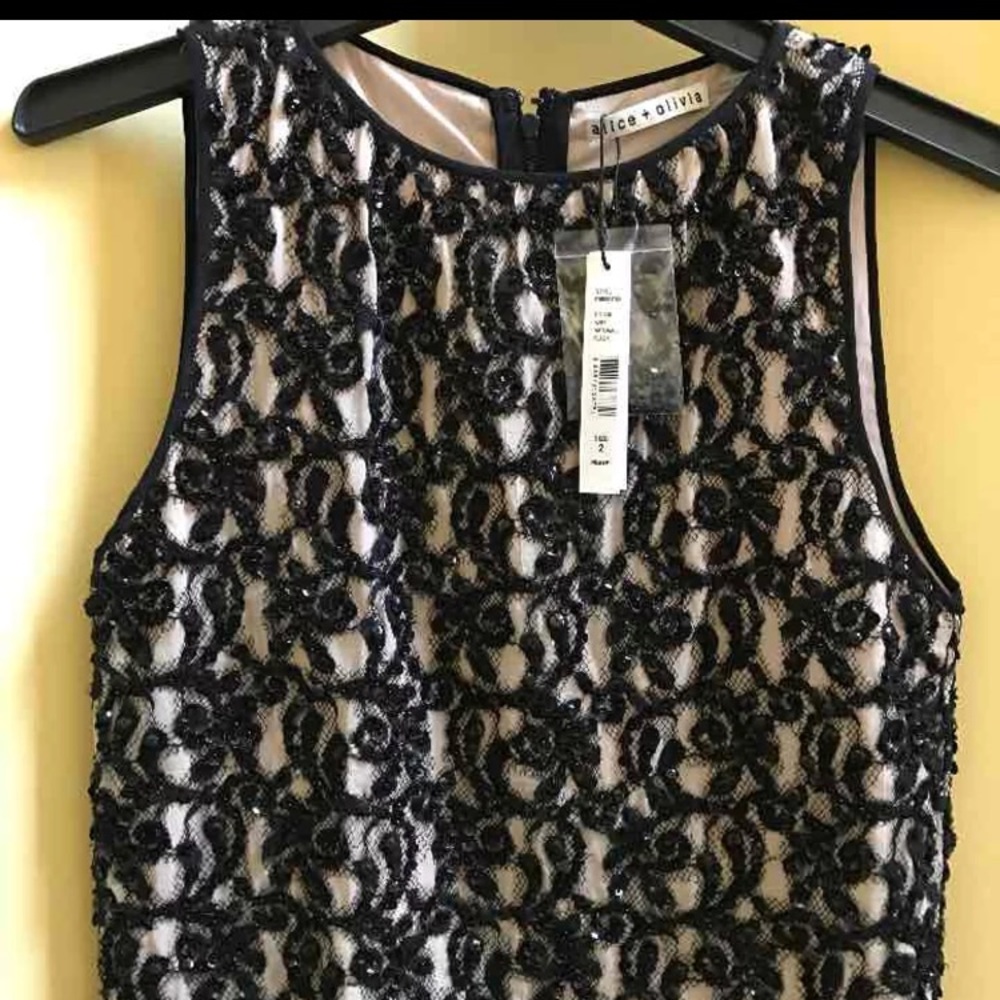 Alice + Olivia Embroidered Shell
